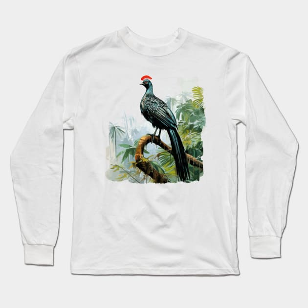 Horned Guan Long Sleeve T-Shirt by zooleisurelife